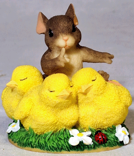 Fitz and Floyd Charming Tails SHH DON_TMAKE A PEEP